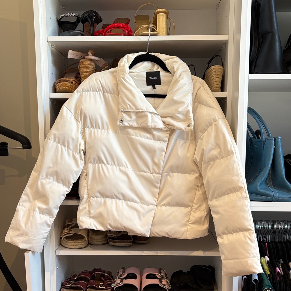 Theory Women's Off-White Puffer Jacket